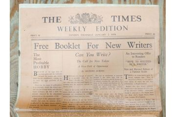 アンティーク　戦前　1936年　イギリス　THE TIMES WEEKLY EDITION　英字新聞46部(英国、広告、カラー、白黒、ディスプレイ、情報誌、ニュースペーパー、newspaper)(R-079125)　
