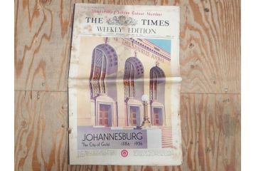 アンティーク　戦前　1936年　イギリス　THE TIMES WEEKLY EDITION　英字新聞46部(英国、広告、カラー、白黒、ディスプレイ、情報誌、ニュースペーパー、newspaper)(R-079125)　