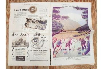 アンティーク　戦前　1936年　イギリス　THE TIMES WEEKLY EDITION　英字新聞46部(英国、広告、カラー、白黒、ディスプレイ、情報誌、ニュースペーパー、newspaper)(R-079125)　