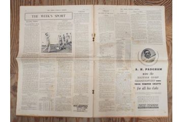 アンティーク　戦前　1936年　イギリス　THE TIMES WEEKLY EDITION　英字新聞46部(英国、広告、カラー、白黒、ディスプレイ、情報誌、ニュースペーパー、newspaper)(R-079125)　