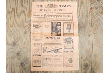 アンティーク　戦前　1936年　イギリス　THE TIMES WEEKLY EDITION　英字新聞46部(英国、広告、カラー、白黒、ディスプレイ、情報誌、ニュースペーパー、newspaper)(R-079125)　