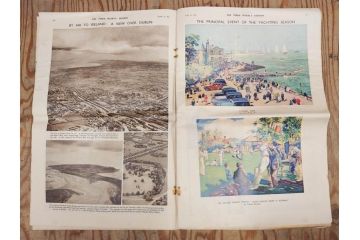 アンティーク　戦前　1936年　イギリス　THE TIMES WEEKLY EDITION　英字新聞46部(英国、広告、カラー、白黒、ディスプレイ、情報誌、ニュースペーパー、newspaper)(R-079125)　