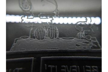 1989年　Charles M. Schulz(チャールズ M. シュルツ)　Snoopy(スヌーピー)　PEANUTS(ピーナッツ)　サイン写真&ガラス板2点セット(ケース付き、ディスプレイ、サイン入り、額装)(R-079134)