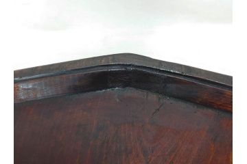 時代物　李朝　朝鮮　お部屋をレトロな雰囲気に演出する十二角膳(小盤、お膳、御膳、ソバン、木製、脚付き、お盆、朝鮮美術)(R-079141)