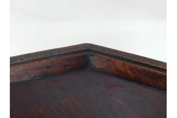 時代物　李朝　朝鮮　お部屋をレトロな雰囲気に演出する十二角膳(小盤、お膳、御膳、ソバン、木製、脚付き、お盆、朝鮮美術)(R-079141)