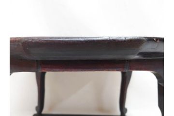 時代物　李朝　朝鮮　お部屋をレトロな雰囲気に演出する十二角膳(小盤、お膳、御膳、ソバン、木製、脚付き、お盆、朝鮮美術)(R-079141)