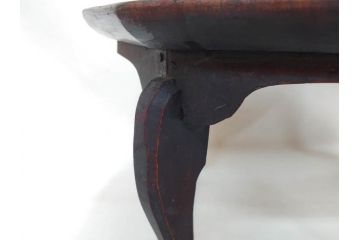 時代物　李朝　朝鮮　お部屋をレトロな雰囲気に演出する十二角膳(小盤、お膳、御膳、ソバン、木製、脚付き、お盆、朝鮮美術)(R-079141)