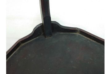 時代物　李朝　朝鮮　お部屋をレトロな雰囲気に演出する十二角膳(小盤、お膳、御膳、ソバン、木製、脚付き、お盆、朝鮮美術)(R-079141)
