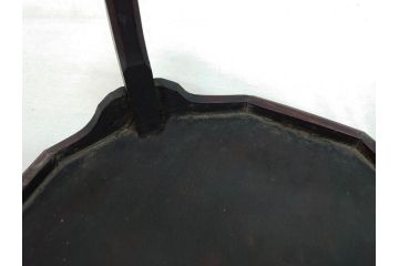 時代物　李朝　朝鮮　お部屋をレトロな雰囲気に演出する十二角膳(小盤、お膳、御膳、ソバン、木製、脚付き、お盆、朝鮮美術)(R-079141)