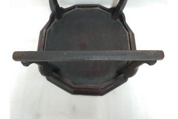 時代物　李朝　朝鮮　お部屋をレトロな雰囲気に演出する十二角膳(小盤、お膳、御膳、ソバン、木製、脚付き、お盆、朝鮮美術)(R-079141)