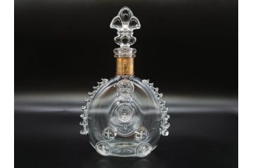 フランス　Baccarat　バカラ　REMY MARTIN(レミーマルタン ルイ13世)　CAMUS(カミュ)　高級感漂うデキャンタ3点セット(空ボトル、空き瓶、空瓶、デカンタ、酒器、飾りボトル、フルレッドクリスタルガラス、ディスプレイ、硝子)(R-079142)
