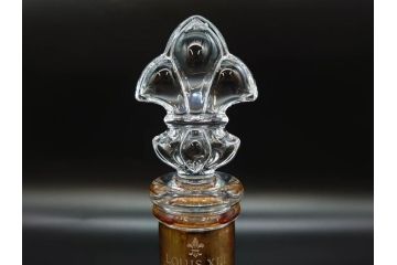フランス　Baccarat　バカラ　REMY MARTIN(レミーマルタン ルイ13世)　CAMUS(カミュ)　高級感漂うデキャンタ3点セット(空ボトル、空き瓶、空瓶、デカンタ、酒器、飾りボトル、フルレッドクリスタルガラス、ディスプレイ、硝子)(R-079142)