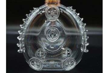 フランス　Baccarat　バカラ　REMY MARTIN(レミーマルタン ルイ13世)　CAMUS(カミュ)　高級感漂うデキャンタ3点セット(空ボトル、空き瓶、空瓶、デカンタ、酒器、飾りボトル、フルレッドクリスタルガラス、ディスプレイ、硝子)(R-079142)