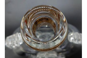 フランス　Baccarat　バカラ　REMY MARTIN(レミーマルタン ルイ13世)　CAMUS(カミュ)　高級感漂うデキャンタ3点セット(空ボトル、空き瓶、空瓶、デカンタ、酒器、飾りボトル、フルレッドクリスタルガラス、ディスプレイ、硝子)(R-079142)