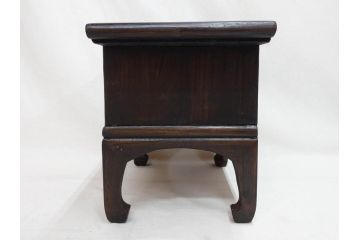 李朝　朝鮮家具　お部屋のアクセントになる経机(座卓、文机、小机、飾り台、引き出し付き、朝鮮美術)(R-079147)