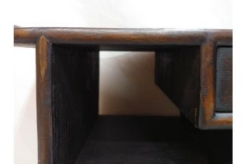 李朝　朝鮮家具　お部屋のアクセントになる経机(座卓、文机、小机、飾り台、引き出し付き、朝鮮美術)(R-079147)