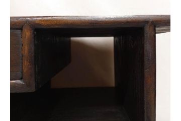 李朝　朝鮮家具　お部屋のアクセントになる経机(座卓、文机、小机、飾り台、引き出し付き、朝鮮美術)(R-079147)