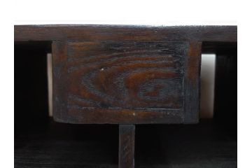 李朝　朝鮮家具　お部屋のアクセントになる経机(座卓、文机、小机、飾り台、引き出し付き、朝鮮美術)(R-079147)