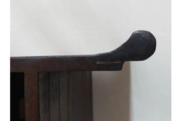李朝　朝鮮家具　お部屋のアクセントになる経机(座卓、文机、小机、飾り台、引き出し付き、朝鮮美術)(R-079147)