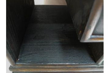 李朝　朝鮮家具　お部屋のアクセントになる経机(座卓、文机、小机、飾り台、引き出し付き、朝鮮美術)(R-079147)