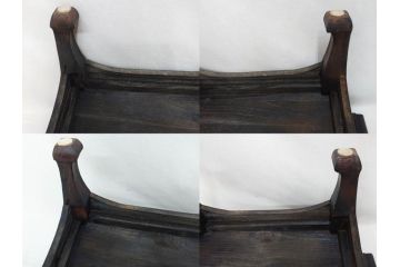 李朝　朝鮮家具　お部屋のアクセントになる経机(座卓、文机、小机、飾り台、引き出し付き、朝鮮美術)(R-079147)