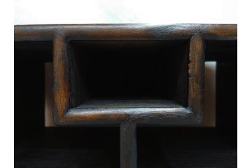 李朝　朝鮮家具　お部屋のアクセントになる経机(座卓、文机、小机、飾り台、引き出し付き、朝鮮美術)(R-079147)