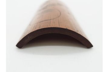 時代物　彫刻　繊細な彫りが魅力の茶合(花瓶の図、茶道具、煎茶道具、茶器、茶量、茶則、茶計、仙媒、茶媒、竹工芸)(R-079151)　