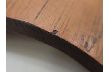 時代物　彫刻　繊細な彫りが魅力の茶合(花瓶の図、茶道具、煎茶道具、茶器、茶量、茶則、茶計、仙媒、茶媒、竹工芸)(R-079151)　