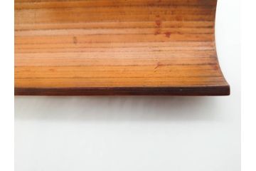 時代物　彫刻　繊細な彫りが魅力の茶合(花瓶の図、茶道具、煎茶道具、茶器、茶量、茶則、茶計、仙媒、茶媒、竹工芸)(R-079151)　