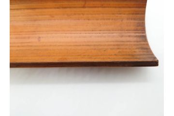 時代物　彫刻　繊細な彫りが魅力の茶合(花瓶の図、茶道具、煎茶道具、茶器、茶量、茶則、茶計、仙媒、茶媒、竹工芸)(R-079151)　