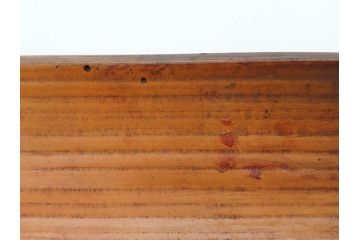 時代物　彫刻　繊細な彫りが魅力の茶合(花瓶の図、茶道具、煎茶道具、茶器、茶量、茶則、茶計、仙媒、茶媒、竹工芸)(R-079151)　