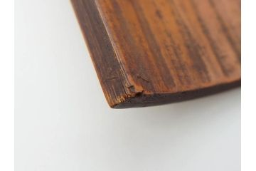 時代物　彫刻　繊細な彫りが魅力の茶合(花瓶の図、茶道具、煎茶道具、茶器、茶量、茶則、茶計、仙媒、茶媒、竹工芸)(R-079151)　