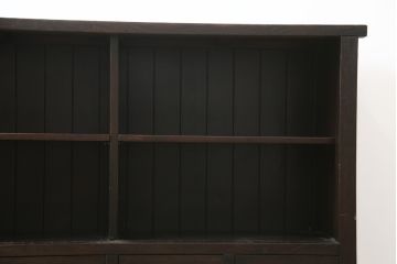 中古　美品!!　総栗材　浮造り仕上げ　上品な和を演出する五尺水屋箪笥サイドボード(収納棚、戸棚、サイドキャビネット、食器棚)(R-079153)
