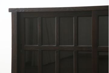 中古　美品!!　総栗材　浮造り仕上げ　上品な和を演出する五尺水屋箪笥サイドボード(収納棚、戸棚、サイドキャビネット、食器棚)(R-079153)