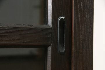 中古　美品!!　総栗材　浮造り仕上げ　上品な和を演出する五尺水屋箪笥サイドボード(収納棚、戸棚、サイドキャビネット、食器棚)(R-079153)