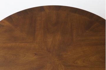中古　DREXEL HERITAGE(ドレクセルヘリテイジ)　Et Cetera(エトセトラ)コレクション　優美なシルエットが目を引く小振りサイズのラウンドテーブル(ダイニングテーブル、丸テーブル、コーヒーテーブル、カフェテーブル)(R-079156)