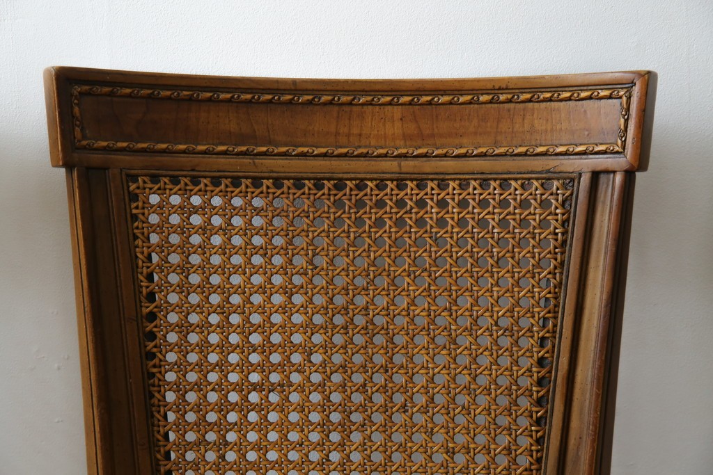 中古　DREXEL HERITAGE(ドレクセルヘリテイジ)　Et Cetera(エトセトラ)コレクション　エレガントな雰囲気づくりが叶うサイドチェア4脚セット　(R-079157)