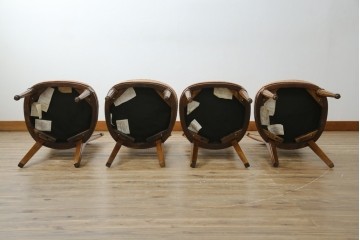 中古　DREXEL HERITAGE(ドレクセルヘリテイジ)　Et Cetera(エトセトラ)コレクション　エレガントな雰囲気づくりが叶うサイドチェア4脚セット　(R-079157)