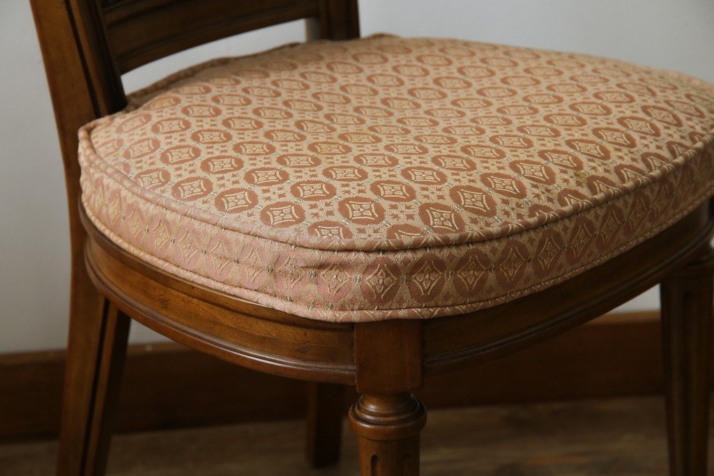 中古　DREXEL HERITAGE(ドレクセルヘリテイジ)　Et Cetera(エトセトラ)コレクション　エレガントな雰囲気づくりが叶うサイドチェア4脚セット　(R-079157)