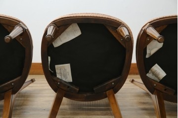 中古　DREXEL HERITAGE(ドレクセルヘリテイジ)　Et Cetera(エトセトラ)コレクション　エレガントな雰囲気づくりが叶うサイドチェア4脚セット　(R-079157)