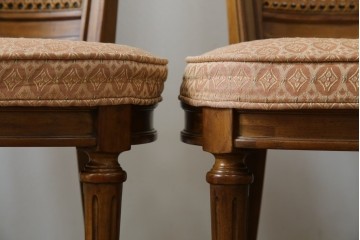 中古　DREXEL HERITAGE(ドレクセルヘリテイジ)　Et Cetera(エトセトラ)コレクション　エレガントな雰囲気づくりが叶うサイドチェア4脚セット　(R-079157)