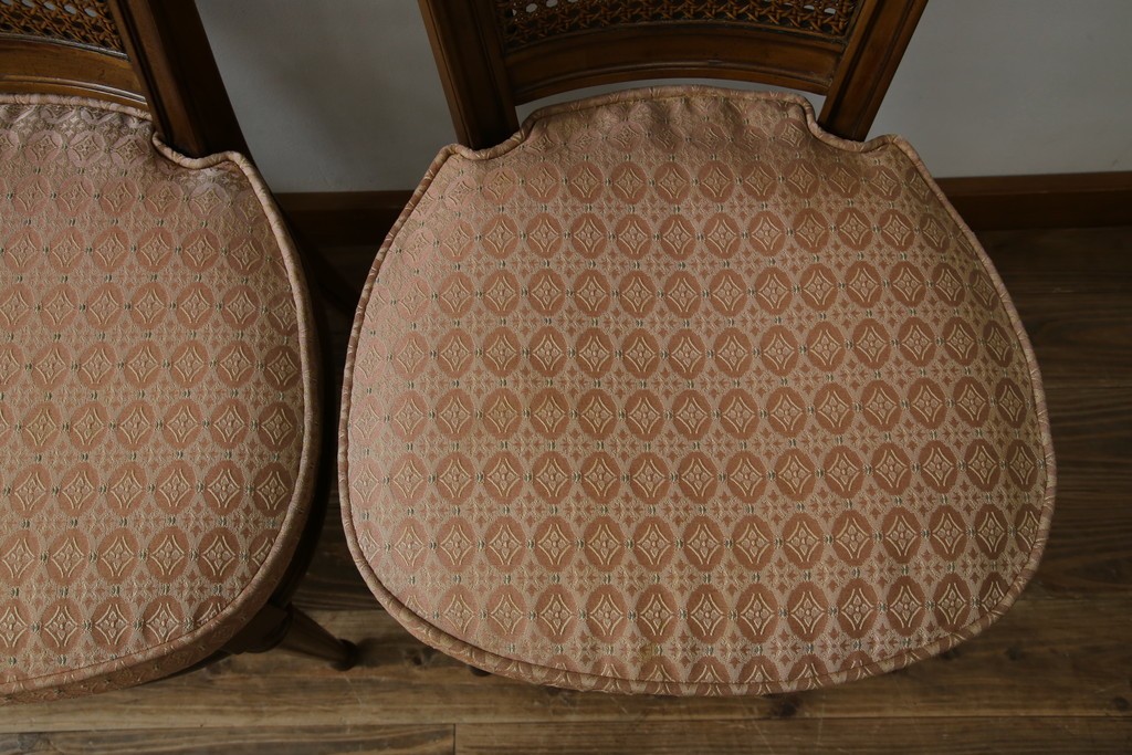 中古　DREXEL HERITAGE(ドレクセルヘリテイジ)　Et Cetera(エトセトラ)コレクション　エレガントな雰囲気づくりが叶うサイドチェア4脚セット　(R-079157)