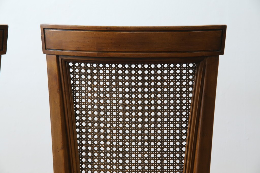 中古　DREXEL HERITAGE(ドレクセルヘリテイジ)　Et Cetera(エトセトラ)コレクション　エレガントな雰囲気づくりが叶うサイドチェア4脚セット　(R-079157)