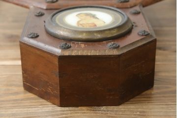アンティーク時計　アメリカ　ウォーターベリー　DOROP OCTAGON STRIKE　レトロな雰囲気あふれる八角柱時計(古時計、掛け時計)(R-079159)