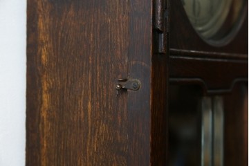 アンティーク時計　大正〜昭和初期　精工舎(SEIKOSHA、セイコー)　TRADE(S)MARK　クォーツ式　レトロシックな雰囲気漂う掛け時計(柱時計、古時計)　(R-079161)