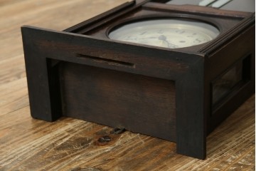 アンティーク時計　大正〜昭和初期　精工舎(SEIKOSHA、セイコー)　TRADE(S)MARK　クォーツ式　レトロシックな雰囲気漂う掛け時計(柱時計、古時計)　(R-079161)