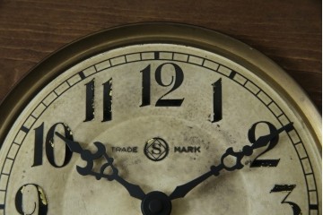 アンティーク時計　大正〜昭和初期　精工舎(SEIKOSHA、セイコー)　TRADE(S)MARK　クォーツ式　レトロシックな雰囲気漂う掛け時計(柱時計、古時計)　(R-079161)