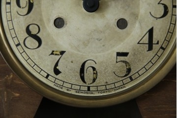 アンティーク時計　大正〜昭和初期　精工舎(SEIKOSHA、セイコー)　TRADE(S)MARK　クォーツ式　レトロシックな雰囲気漂う掛け時計(柱時計、古時計)　(R-079161)