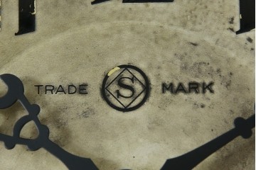 アンティーク時計　大正〜昭和初期　精工舎(SEIKOSHA、セイコー)　TRADE(S)MARK　クォーツ式　レトロシックな雰囲気漂う掛け時計(柱時計、古時計)　(R-079161)