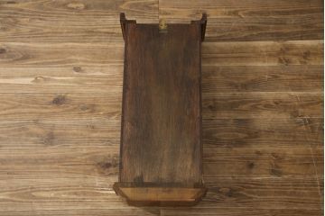 和製アンティーク　Meiji(明治時計社)　クォーツ式　昭和レトロな空間づくりに活躍する掛け時計(柱時計、古時計、振り子時計)(R-079162)